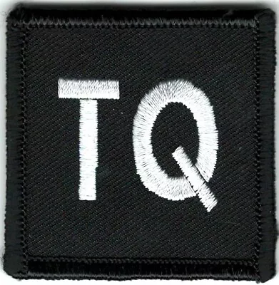 Medical Alert White Black TQ Tourniquet Patch Fits For VELCRO® BRAND Fastener • $3.99