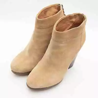 Modern Vintage Women's Tan Suede Allison Ankle Boots Size 8 • $35