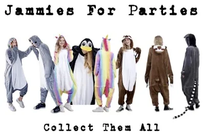$19.90 • Buy Jammies For Parties Animal Pajamas One Piece Unisex For Adults