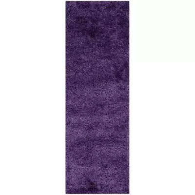 Safavieh Milan Shag 2' X 6' Power Loomed Rug In Purple • $80.99