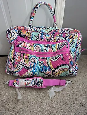 New Vera Bradley Large Weekender Travel Bag In  • $88