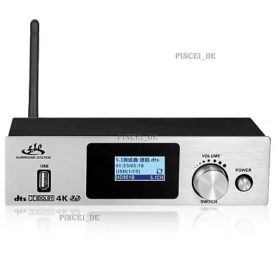 Audio Decoder 5.1 USB Sound Card Bluetooth Receiver HD951BT For Optical Fiber • $107