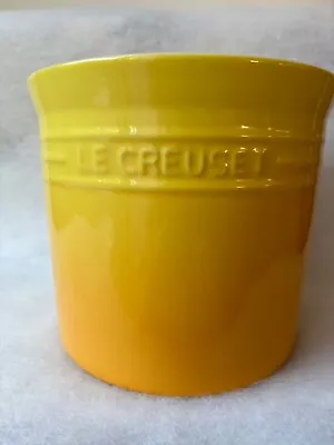 Le Creuset Utensil Crock Large Citrus / Yellow Ombre Stoneware Kitchen • £30.17