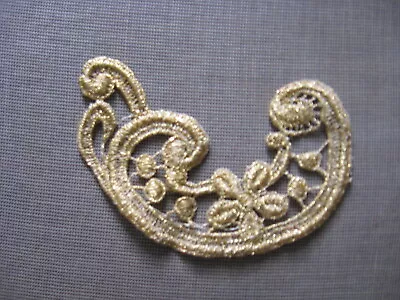 10 Pcs Scroll Gold Mylar Venise Lace  Applique • $9.99