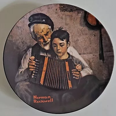 Knowles Norman Rockwell Plate  The Music Maker  1981 Limited Edition Authentic • $630