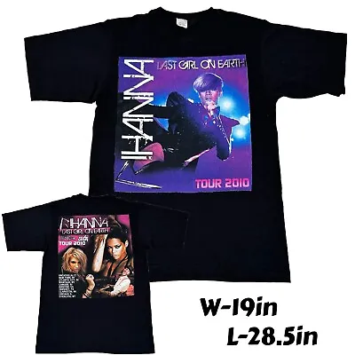£49.11 • Buy RARE Rihanna Last Girl On Earth Tour 2010 Kesha 2 Sided Graphic T-Shirt Sz Small