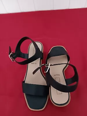 M & S Collection – Black – Insolia –sandal - Size 4 (37) • £8