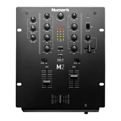 Numark - M2 Black 2-Channel DJ Scratch Mixer Switchable Phono/Line Inputs Mic • £140.46