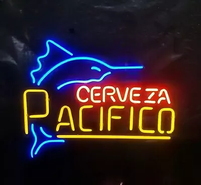 New Cerveza Pacifico Swordfish 20 X16  Neon Light Sign Lamp Beer Bar Wall Decor • $129.09