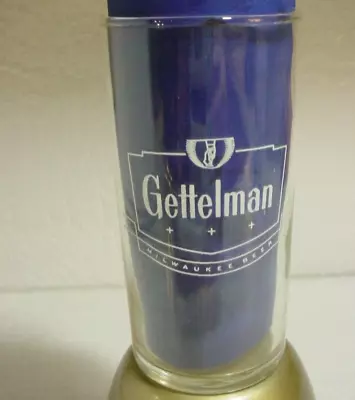 Vintage Gettelman Beer Glass  Milwaukee Beer  Brewery 4 5/8  • $9.99