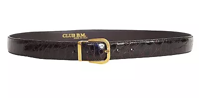 Club B.M Men's Genuine Caiman Crocodile Belt Brown Size 42 • $120