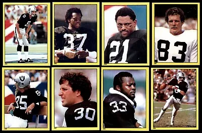 Oakland Raiders Team Lot Of 8 - 1982 Topps Stickers - Wilson Guy Branch Hayes • $0.99