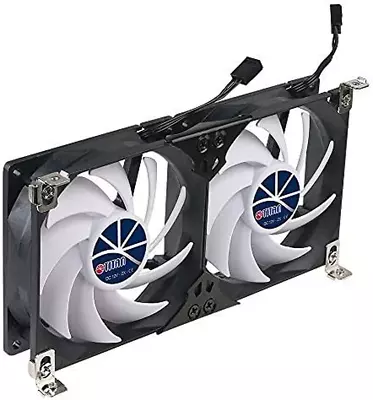 TITAN- 12V DC 90mm Double Rack Mount Cooling Fan For Caravan RV Fridge Vent And  • $166.85