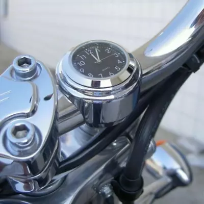 Waterproof Motorcycle Motorbike Handlebar Mount Round Dial Clock Accessory Unive • $12.09