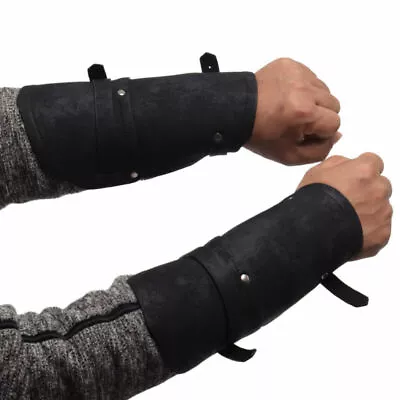 Medieval Men Armband Bracers Arm Armor Cuff Gauntlet Steampunk Wide • $17.27