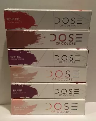 Dose Of Color Multi Colors Liquid Matte Lipstick Choose Vegan Nib Authentic • $21.97