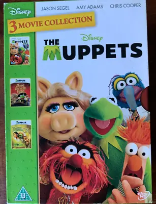 Muppets Three Film DVD Box Set 2011 Movie + Treasure Island + Wizard Of Oz • £5