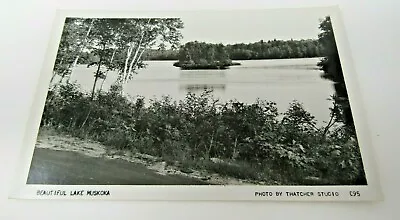 Beautiful Lake Muskoka Ontario Canada Postcard RPPC Thatcher Studio Real Photo • $9.99