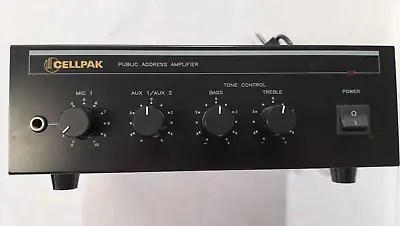 Vintage Audio Amplifier PA Cellpak Electronics PA202E Solid State Amp -works -AF • $54.26