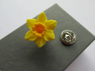Handmade Yellow Spring Daffodil Brooch Tie Lapel Tac - Marie Curie Charity UK • £4.25