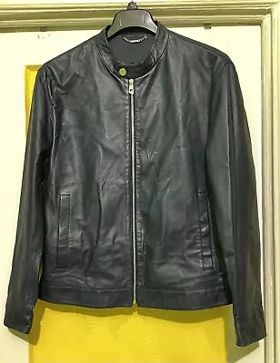 GIANNI VERSACE Authentic  Leather Jacket  Size USA  XL   Size EU 54  • $999