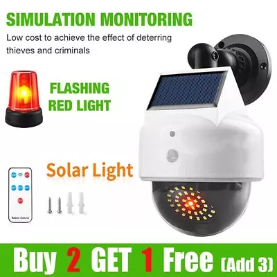Solar Security Light Fake Camera 40LED Motion Sensor Spotlight Garden Floodlight • £9.69