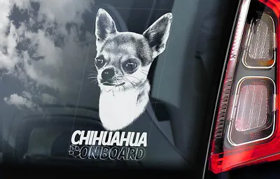 £3.50 • Buy CHIHUAHUA Car Sticker, Smooth Coat Dog Window Bumper Sign Decal Gift Pet - V03