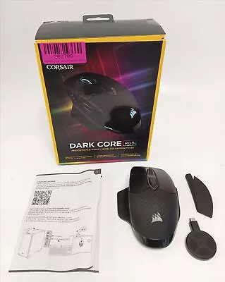 Corsair Dark Core RGB Wired/Wireless Gaming Mouse CH-9315011-EU + Charging Adapt • £9.99
