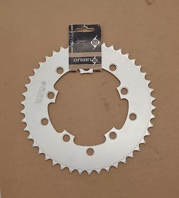 Origin8 Single Speed Chainring 46t 110 130 BCD 5-Bolt Aluminum 1/2 X 1/8 Silver • $15.17