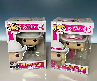 £48 • Buy Barbie The Movie Funko POP - GENUINE Western Ken 1446 & Barbie 1447 Bundle ✅