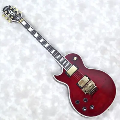 Epiphone Alex Lifeson Les Paul Custom Axcess Quilt Ruby Left-Handed From Japan • $1500