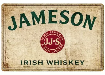 Jameson Irish Whiskey Vintage Novelty Metal Sign 12  X 8  Wall Art • $8.89