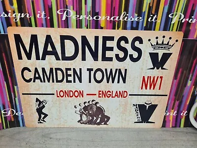 Madness Camden Town Vintage Style Street Sign 198mm X 283mm SKA • £6.50
