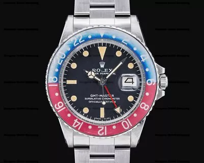 Rolex 1675 Vintage Pepsi GMT Master  Long E  Dial C. 1972 IN EXCELLENT CONDITION • $15900