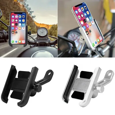 Aluminum Motorcycle Bike ATV Cell Phone GPS Mirror Mount Holder 360° Rotatable • $13.19