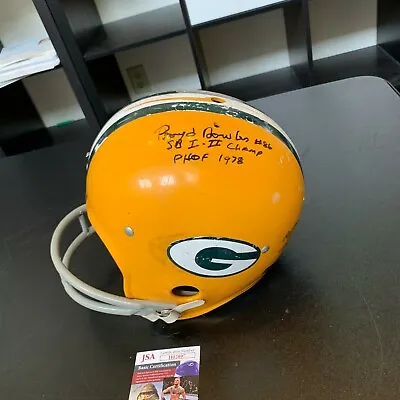 Boyd Dowler HOF Signed Inscribed 1960's Green Bay Packers Full Size Helmet JSA • $349