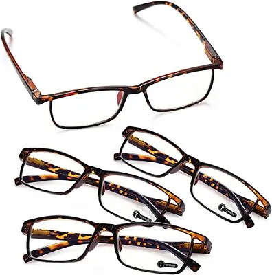 TERAISE Anti- UV Reading Glasses 4 Pairs Blue Light Blocking Reader Womens Mens • $20.99