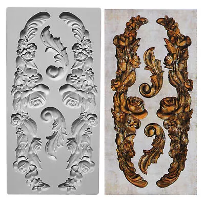 £5.99 • Buy Vintage Baroque Silicone Fondant Mould Cake Border Mold Icing Chocolate Decor