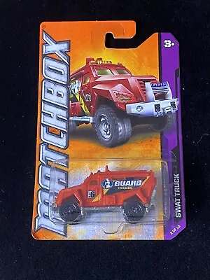 Matchbox MBX Airport SWAT Truck 2/10 2/120 Red Free Box Shipping • $7.90