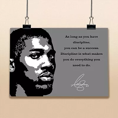 Anthony Joshua Discipline Inspirational Quote Poster Boxing Legend Picture  • £5.59