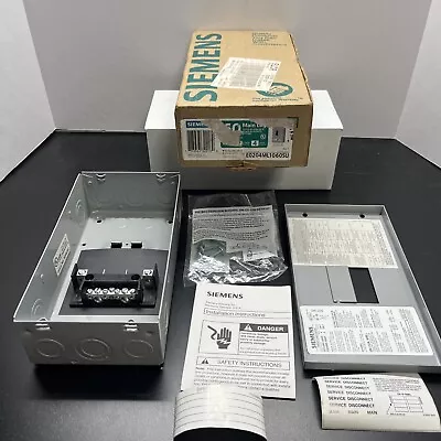 Siemens E0204ML1060SU Indoor Main Lug Load Center Panel 60 Amps 4 Circuits • $29.99