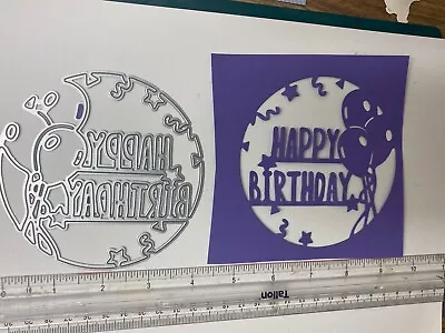 Happy Birthday Insert In Metal Dies For Card Making • £2.95