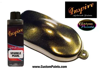 Inspire Airbrush 100ml Of Sparkle Pearl Fire Gold Airbrush Paint • £8.58