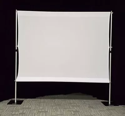 $99 • Buy White Lycra Portable Projector Screen Outdoor Cinema - Size 3m X 2.4m