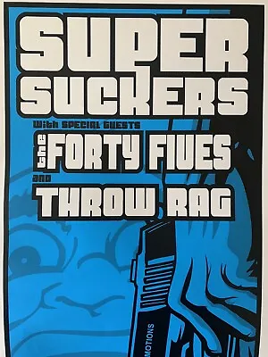 2003 Rock & Roll Concert Poster Super Suckers Mike Martin S/N LE # 30/100 • $59.98