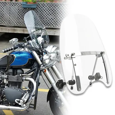 18 X16  Clear Windshield 7/8'' 1'' Handlebar For Triumph Bonneville Speedmaster  • $69.17