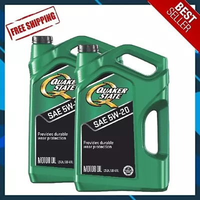 🔥COMBO 2 PACK🔥 Quaker State Motor Oil Synthetic Blend 5W-20 5-Quart • $34.88