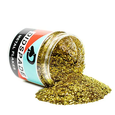 Classic Gold 0.015 Metal Flake - Solvent Resistant Glitter - Car Paint / Epoxy • $13.95