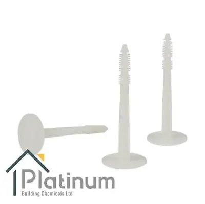 £28.80 • Buy Platinum PANEL FIX Plugs | Plastic Insulation Plaster Panel Membrane Fixings