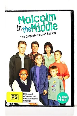Malcolm In The Middle Complete Season 2 (4 Disc Set) Region 4 DVD New Sealed • $9.62